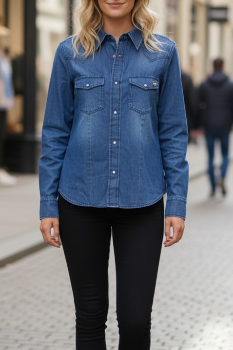 TOFEZA női ing, Szín: kék, IVET.HU - A te online butikod.