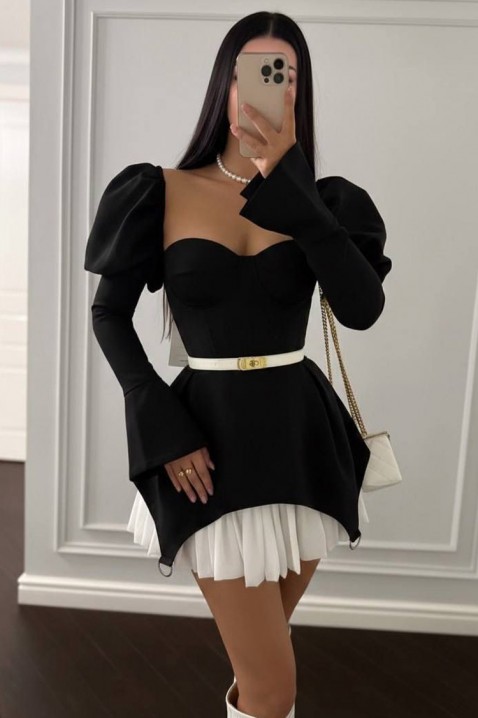 DOLENZA BLACK ruha, Szín: fekete, IVET.HU - A te online butikod.