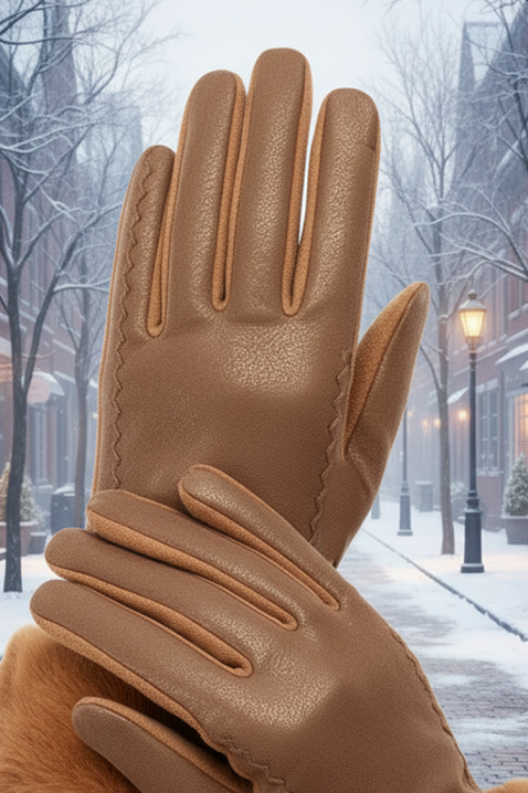 POLIARZA CAMEL női kesztyű, Szín: világosbarna, IVET.HU - A te online butikod.