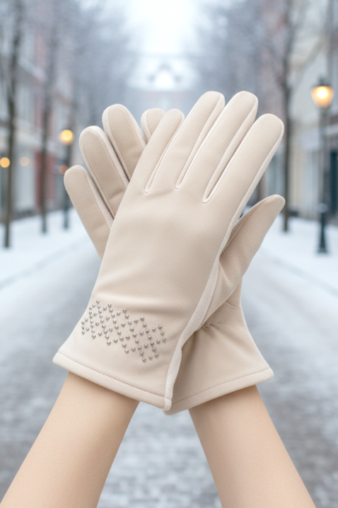 VAKALZA ECRU női kesztyű, Szín: ekrü, IVET.HU - A te online butikod.