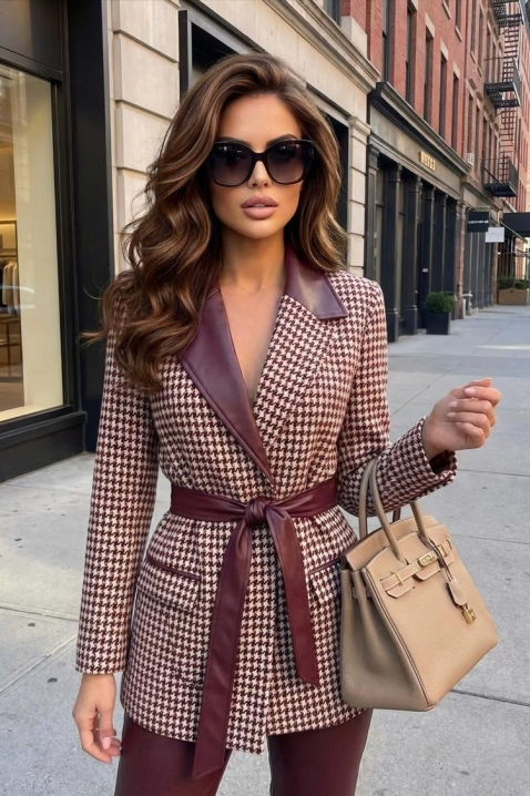 SKAPILZA BORDO női blézer, Szín: bordó, IVET.HU - A te online butikod.