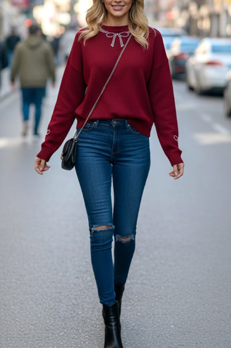 GLEMALDA BORDO pulóver, Szín: bordó, IVET.HU - A te online butikod.