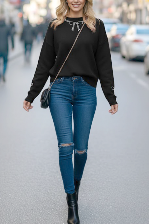 GLEMALDA BLACK pulóver, Szín: fekete, IVET.HU - A te online butikod.