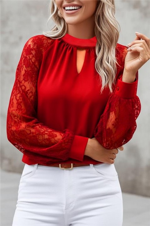 BRENDOLZA RED női blúz, Szín: piros, IVET.HU - A te online butikod.