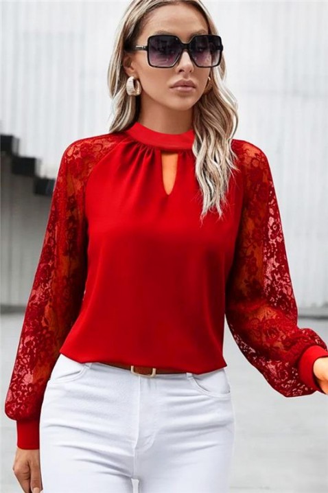 BRENDOLZA RED női blúz, Szín: piros, IVET.HU - A te online butikod.