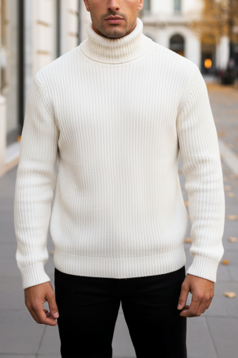 BERFEN WHITE férfi pulóver, Szín: fehér, IVET.HU - A te online butikod.