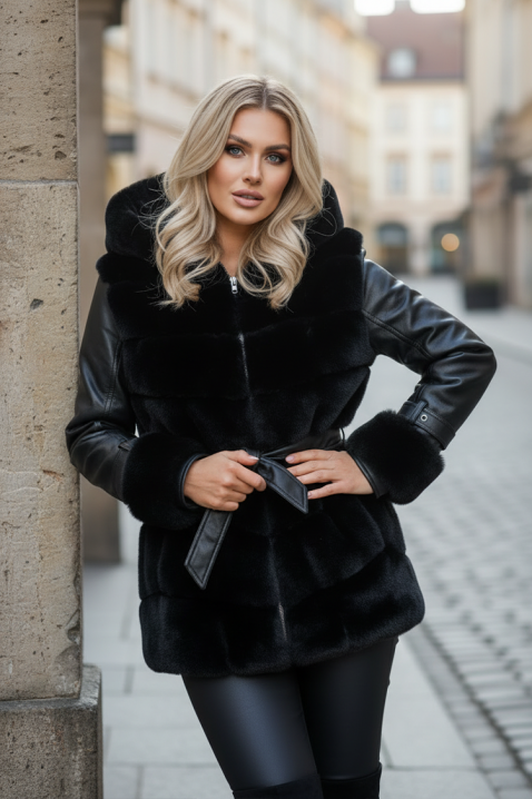 DAVRENDA kabát, Szín: fekete, IVET.HU - A te online butikod.