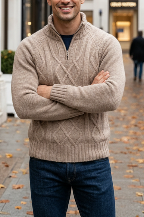 MOXORO BEIGE férfi pulóver, Szín: bézs, IVET.HU - A te online butikod.