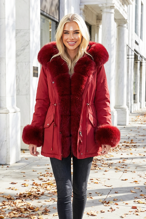 OLGINDA kabát, Szín: piros, IVET.HU - A te online butikod.