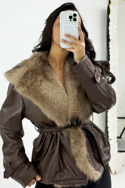 DEMITRA kabát, Szín: barna, IVET.HU - A te online butikod.