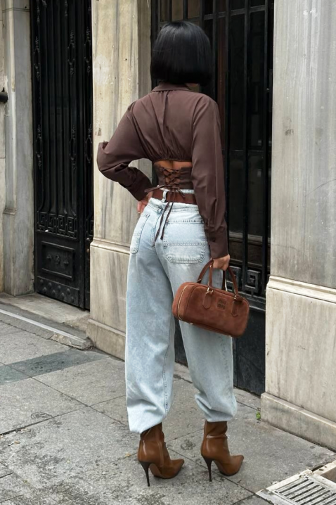 BANSOLTA BROWN női blúz, Szín: barna, IVET.HU - A te online butikod.