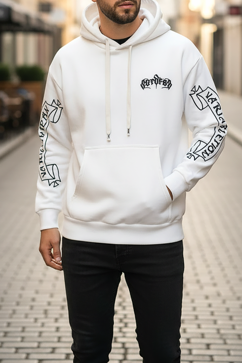 CHROMERO WHITE férfi pulóver, Szín: fehér, IVET.HU - A te online butikod.