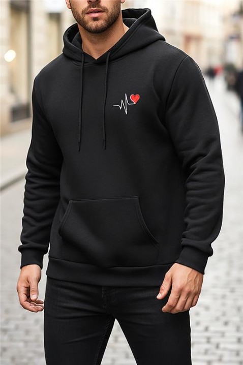 MOFOMO férfi pulóver, Szín: fekete, IVET.HU - A te online butikod.