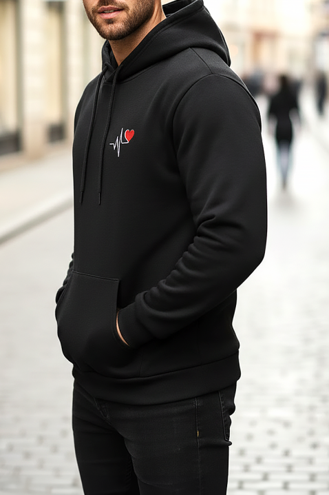 MOFOMO férfi pulóver, Szín: fekete, IVET.HU - A te online butikod.