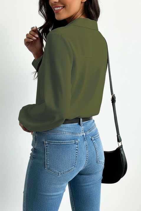 MIOHEZA KHAKI női blúz, Szín: khaki, IVET.HU - A te online butikod.