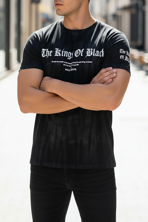 BEMOLO BLACK férfi poló, Szín: fekete, IVET.HU - A te online butikod.