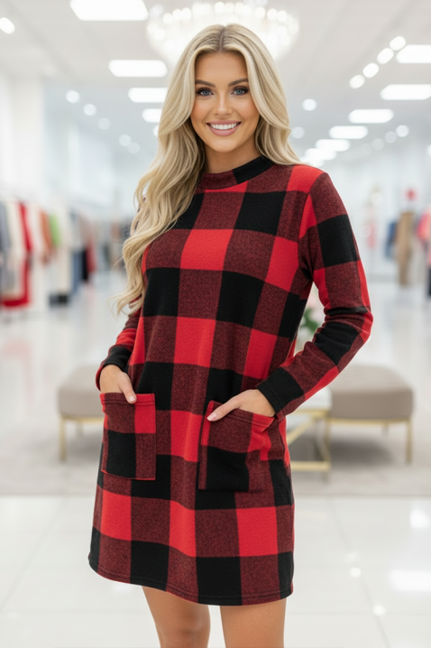 DERVILDA tunika, Szín: piros, IVET.HU - A te online butikod.