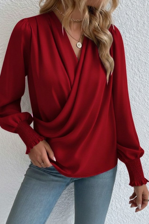 VIONELGA RED női blúz, Szín: piros, IVET.HU - A te online butikod.