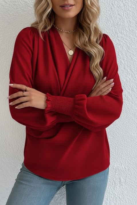 VIONELGA RED női blúz, Szín: piros, IVET.HU - A te online butikod.