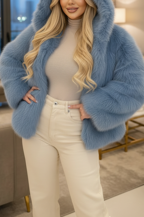 ANJELZA SKY kabát, Szín: világoskék, IVET.HU - A te online butikod.