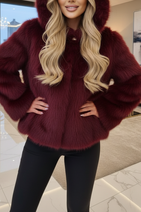 ANJELZA BORDO kabát, Szín: bordó, IVET.HU - A te online butikod.