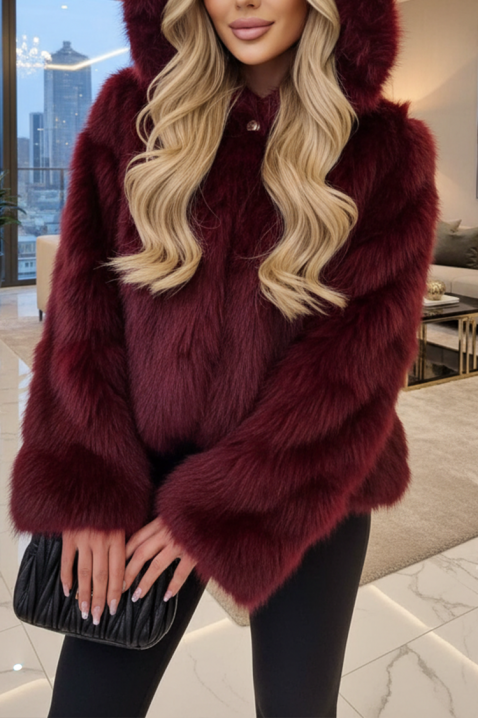 ANJELZA BORDO kabát, Szín: bordó, IVET.HU - A te online butikod.