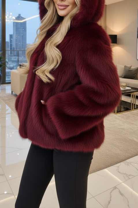 ANJELZA BORDO kabát, Szín: bordó, IVET.HU - A te online butikod.