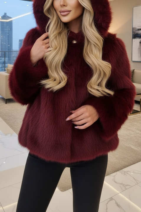 ANJELZA BORDO kabát, Szín: bordó, IVET.HU - A te online butikod.