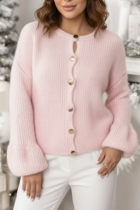 DEVOLA PUDRA kardigán, Szín: púderrózsaszín, IVET.HU - A te online butikod.