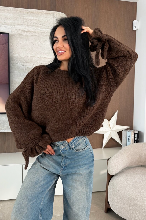 ZARELDA BROWN pulóver, Szín: barna, IVET.HU - A te online butikod.
