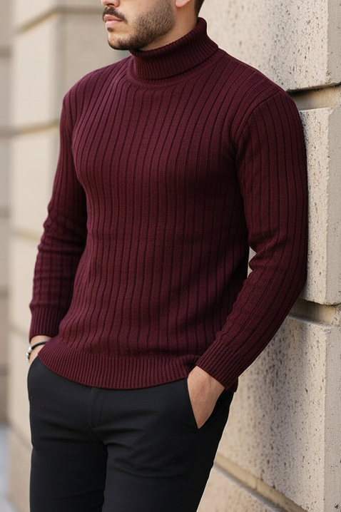 RACHERO BORDO férfi pulóver, Szín: bordó, IVET.HU - A te online butikod.