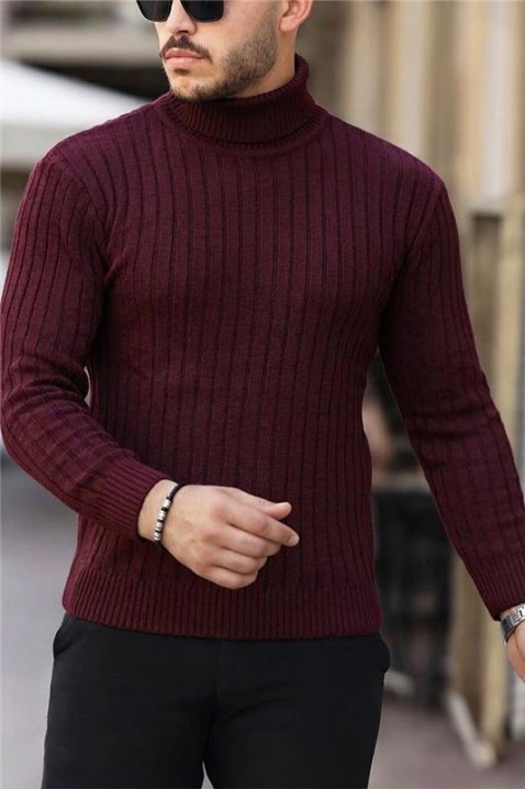 RACHERO BORDO férfi pulóver, Szín: bordó, IVET.HU - A te online butikod.