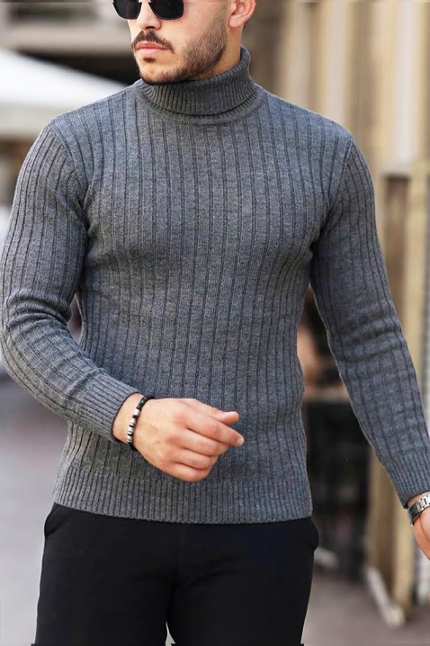 RACHERO GRAFIT férfi pulóver, Szín: grafitszürke, IVET.HU - A te online butikod.