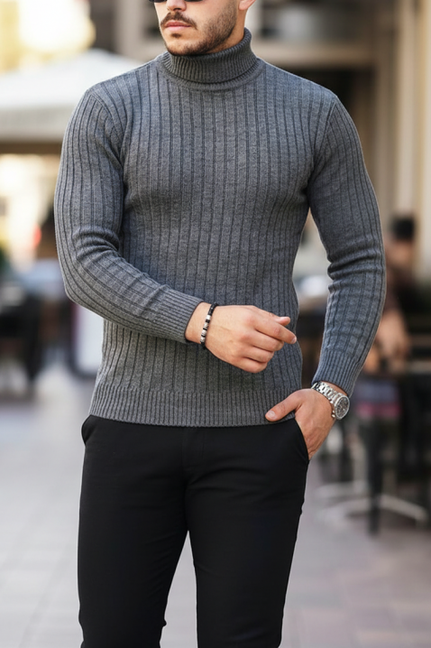 RACHERO GRAFIT férfi pulóver, Szín: grafitszürke, IVET.HU - A te online butikod.