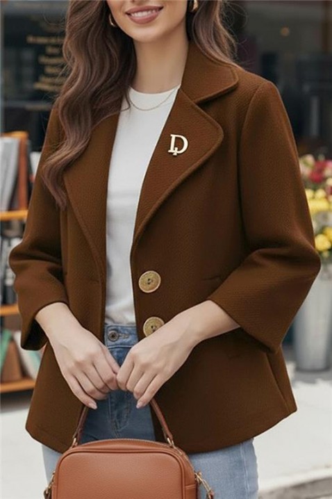 ZOLTINDA BROWN kabát, Szín: barna, IVET.HU - A te online butikod.