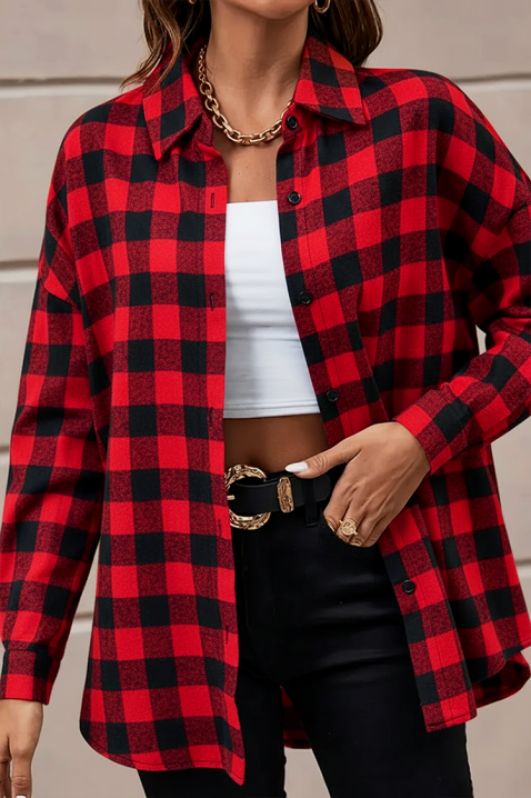 ABRONDA RED női ing, Szín: piros, IVET.HU - A te online butikod.