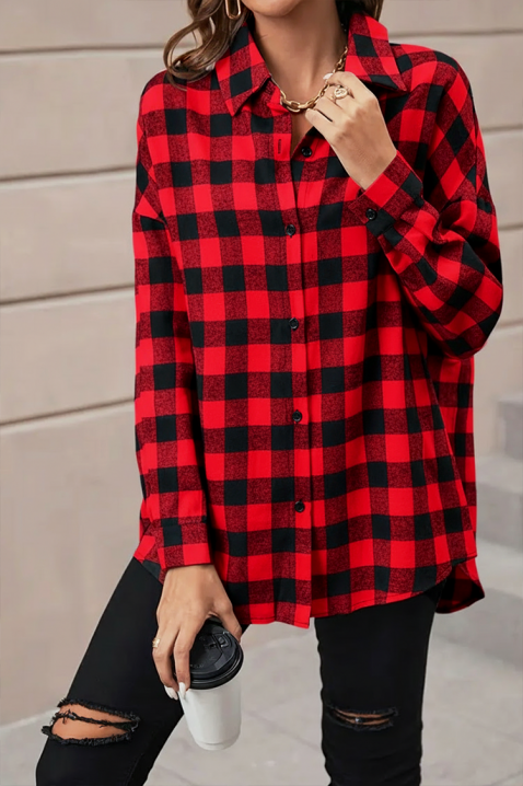 ABRONDA RED női ing, Szín: piros, IVET.HU - A te online butikod.