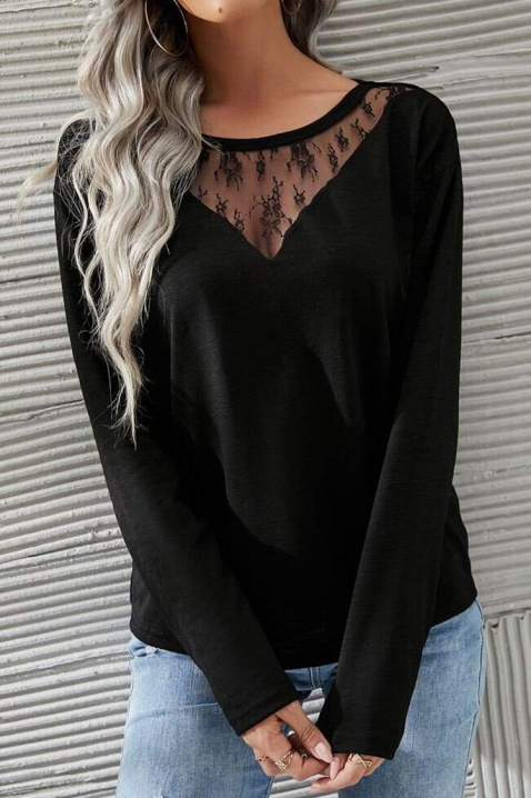 BELVORTA női felső, Szín: fekete, IVET.HU - A te online butikod.