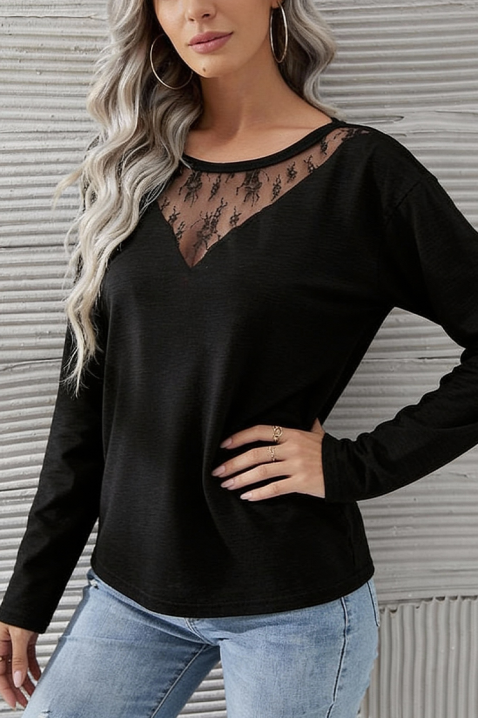 BELVORTA női felső, Szín: fekete, IVET.HU - A te online butikod.