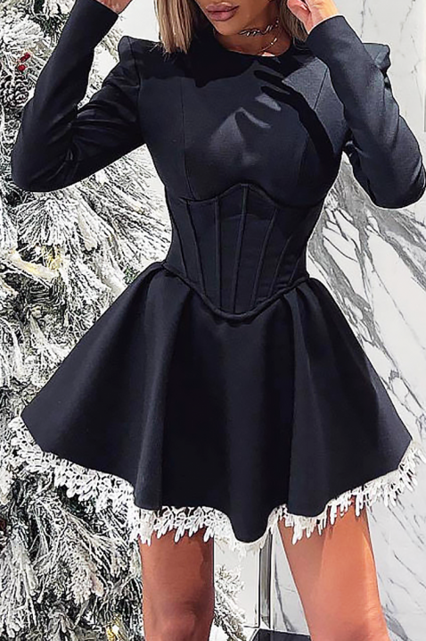 DELKORZA ruha, Szín: fekete, IVET.HU - A te online butikod.