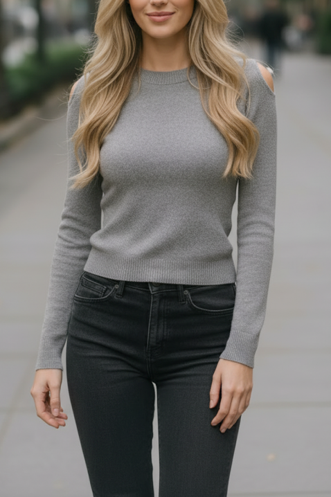 ABELMODA GREY pulóver, Szín: szürke, IVET.HU - A te online butikod.