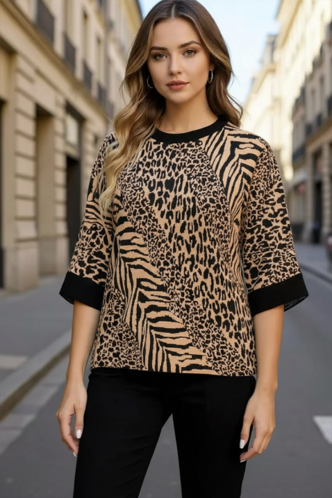 SIOLEFA BROWN pulóver, Szín: világosbarna, IVET.HU - A te online butikod.