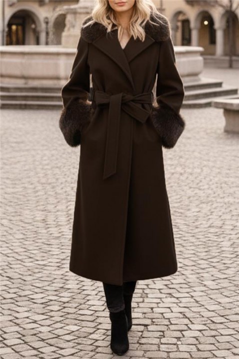 LUXINDA BROWN kabát, Szín: barna, IVET.HU - A te online butikod.