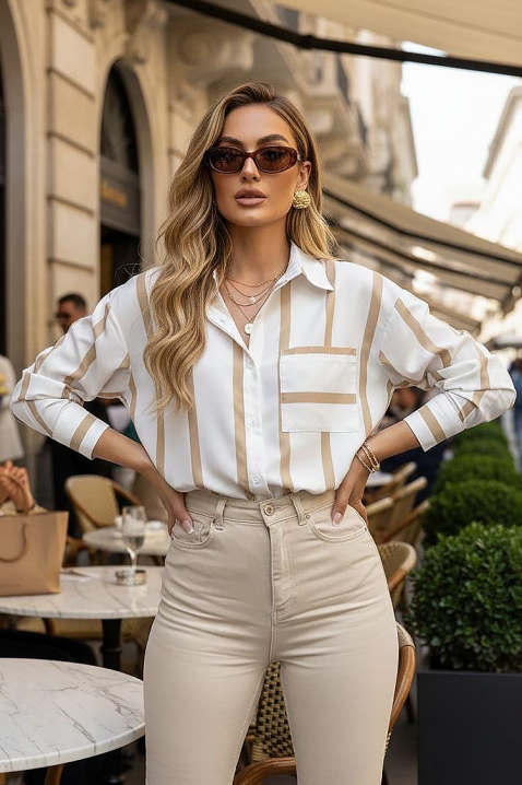 BARIOLA BEIGE női blúz, Szín: bézs, IVET.HU - A te online butikod.