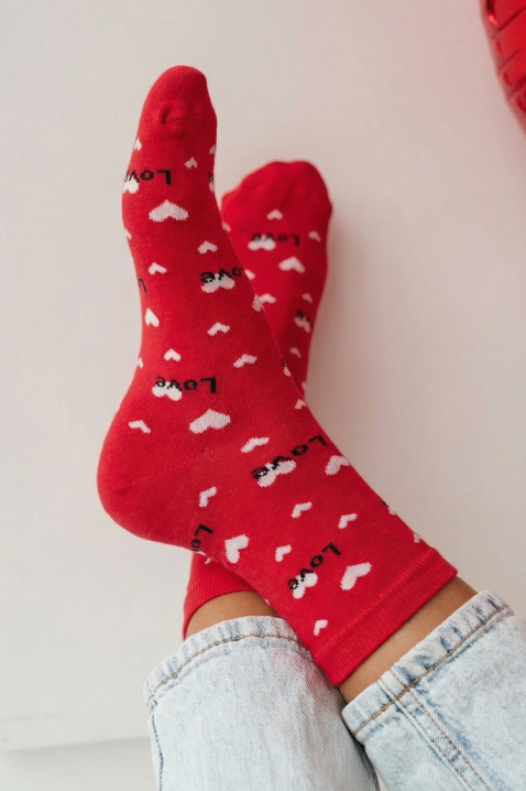 FIOMELZA RED zokni, Szín: piros, IVET.HU - A te online butikod.