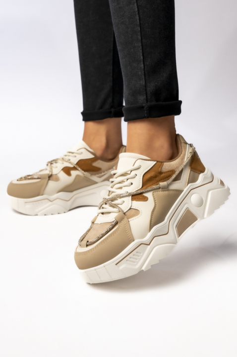 LEOVENZA női tornacipő, Szín: barna, IVET.HU - A te online butikod.