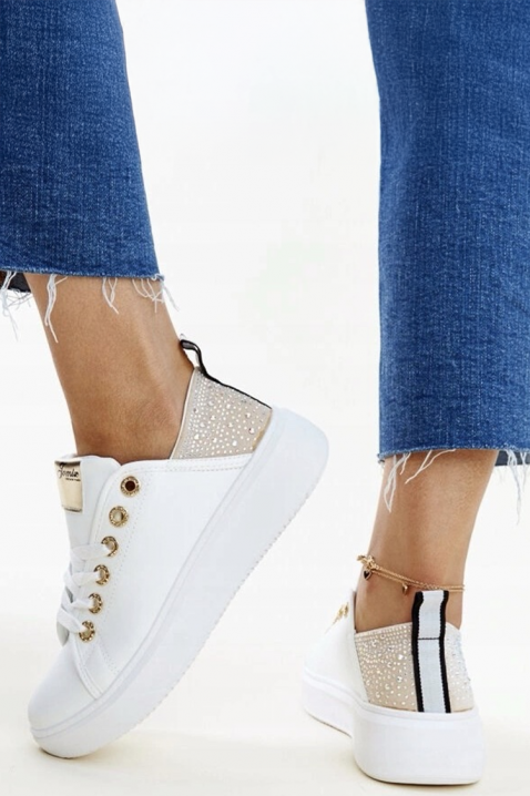 KLAMELDA WHITE női tornacipő, Szín: fehér, IVET.HU - A te online butikod.