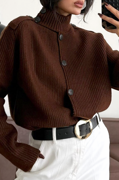 REBLONZA BROWN pulóver, Szín: barna, IVET.HU - A te online butikod.