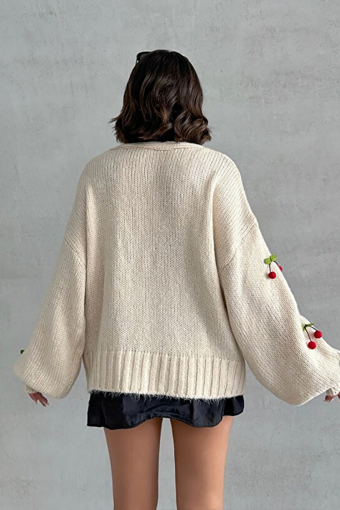 CHERINZA kardigán, Szín: fehér, IVET.HU - A te online butikod.