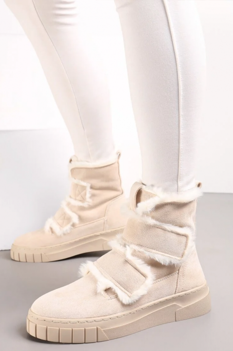 ZALVRINDA ECRU női bakancs, Szín: ekrü, IVET.HU - A te online butikod.